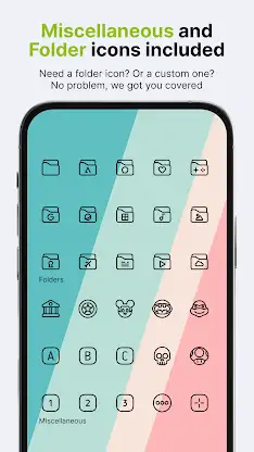 Caelus Black: linear icon pack screenshot 5
