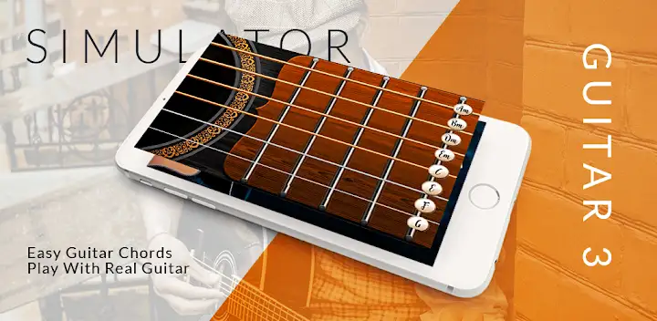 Guitar Sim: Realistic Play — Android app banner