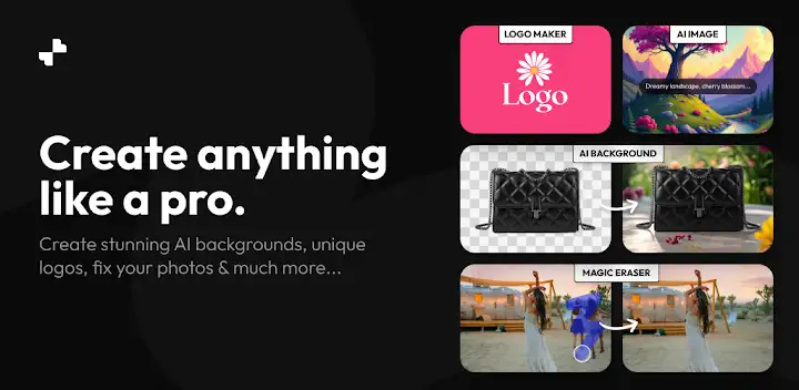 Blend: AI Videos Logos Try On — Android app banner