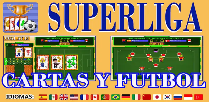 Superliga football play cards — Android game banner