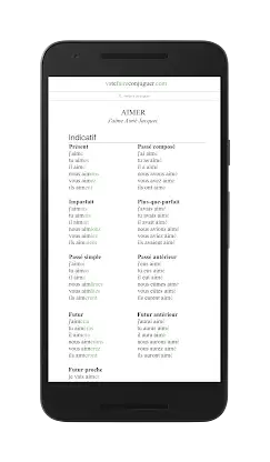 French Conjugation screenshot 1