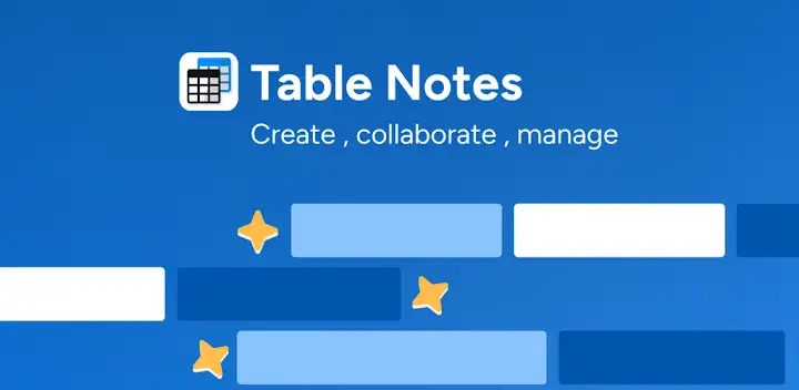 Table Notes - Mobile Excel — Android app banner