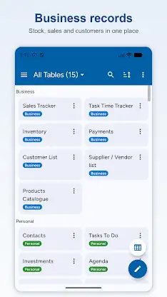Table Notes - Mobile Excel screenshot 1
