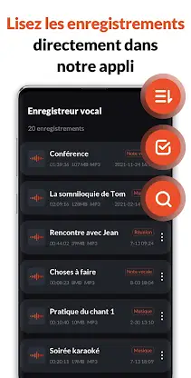 Enregistreur Vocal & Audio screenshot 6