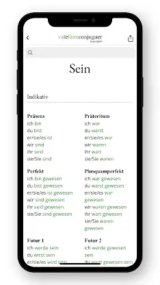 German conjugation screenshot 2