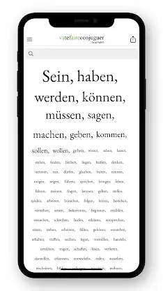 German conjugation screenshot 1