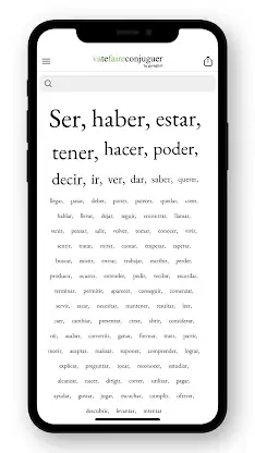 Spanish conjugation screenshot 1