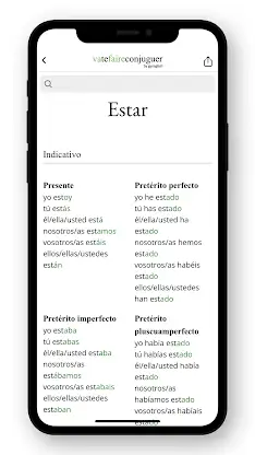 Spanish conjugation screenshot 3