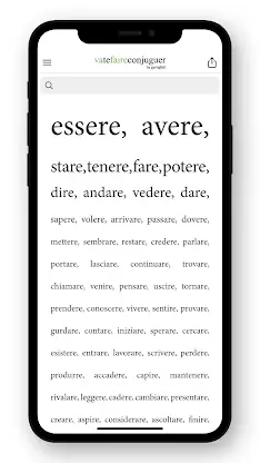 Italian conjugation screenshot 1