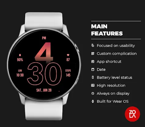 Active Modern Pink Watch Face screenshot 2