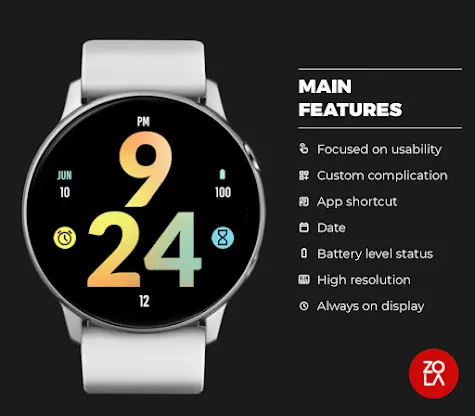 Big Morning Glow Watch Face screenshot 2