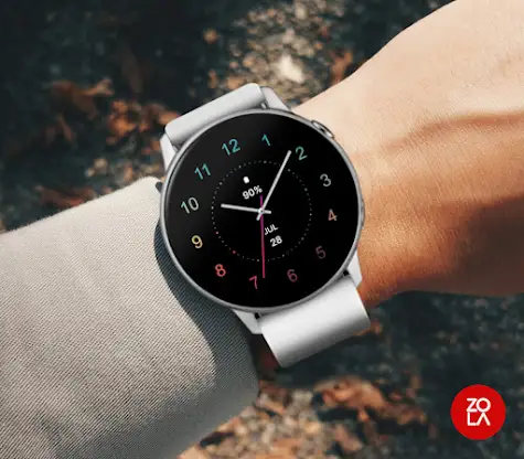 Casual Analog Blue Watch Face screenshot 3
