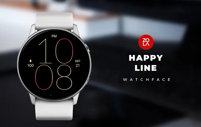 Happy Line Watch Face screenshot 1