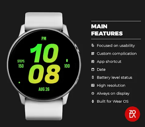 Mango Bold Watch Face screenshot 2