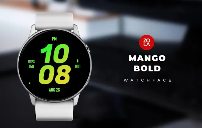 Mango Bold Watch Face screenshot 1