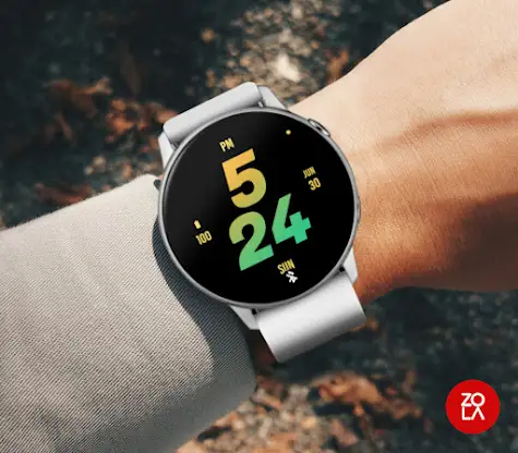 Orange Tosca Bold Watch Face screenshot 3