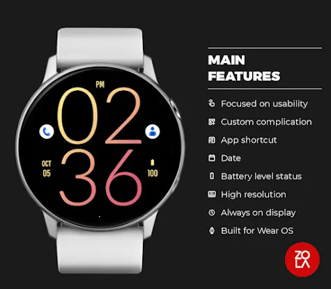 Peach Light Watch Face screenshot 2