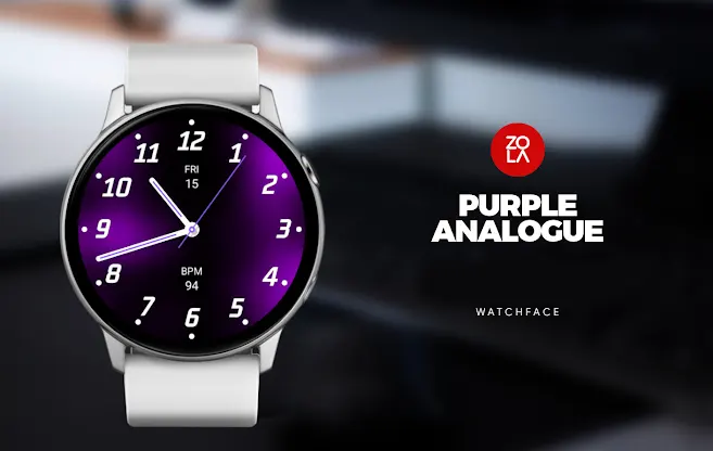Purple Analogue Watch Face screenshot 1