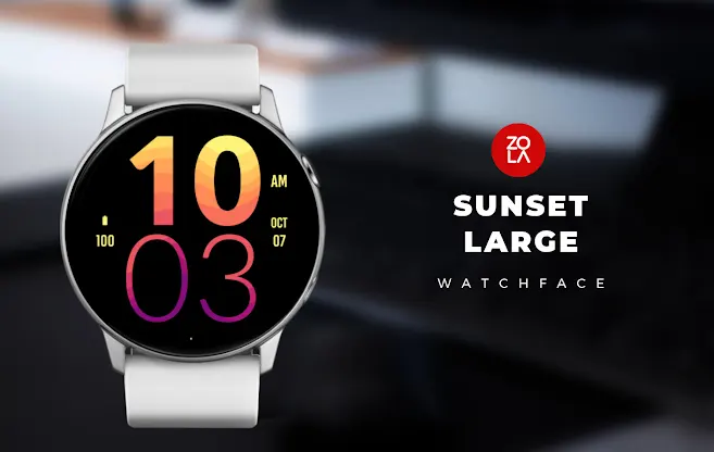 Sunset Large Watch Face screenshot 1