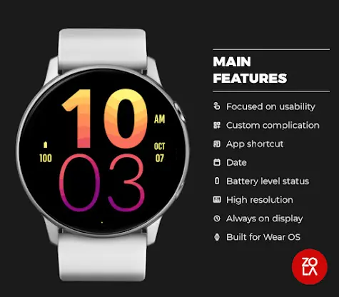 Sunset Large Watch Face screenshot 2
