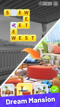 House Decor Puzzle: Word Decor screenshot 1