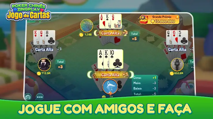 Poker Chinês : Jogo de Cartas screenshot 2